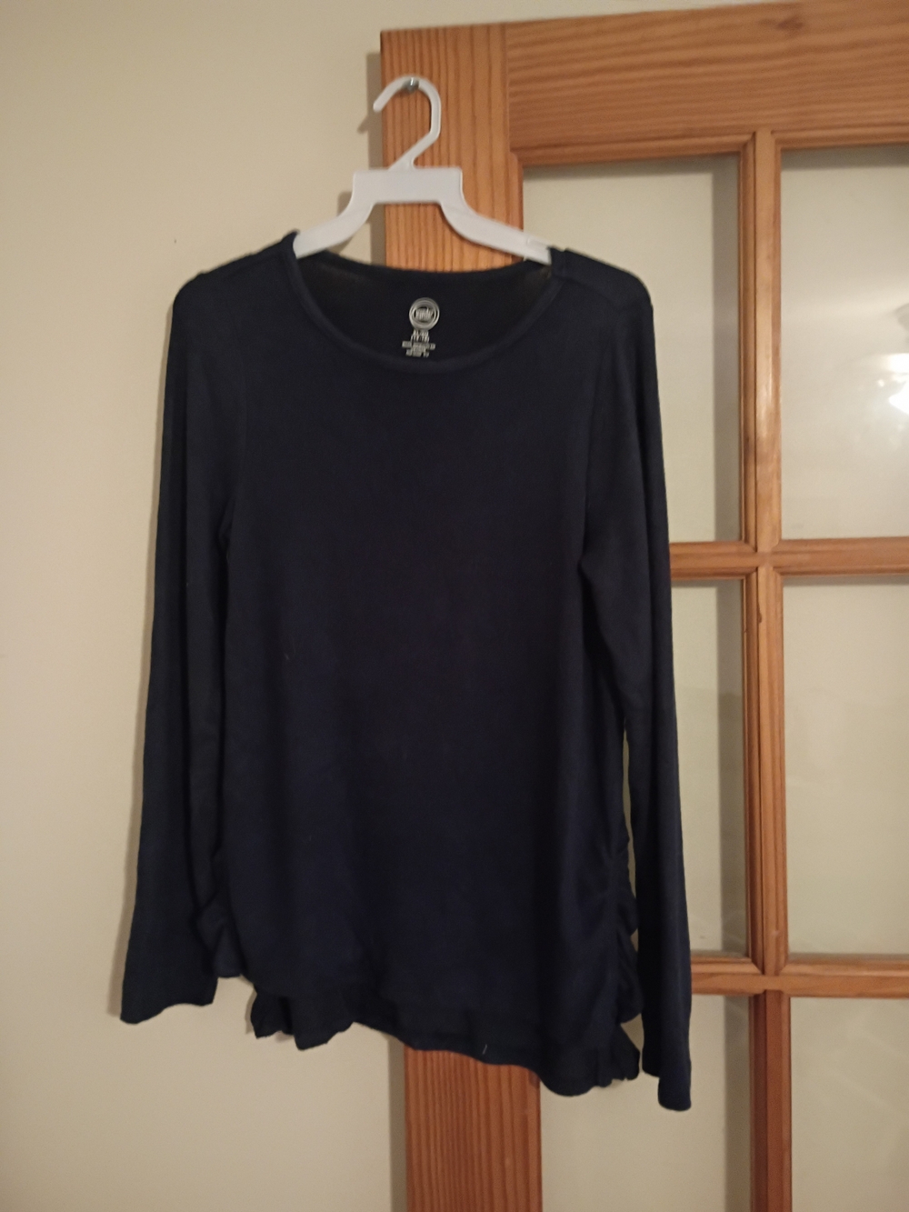 wonder nation Navy Long-Sleeve Crewneck Top